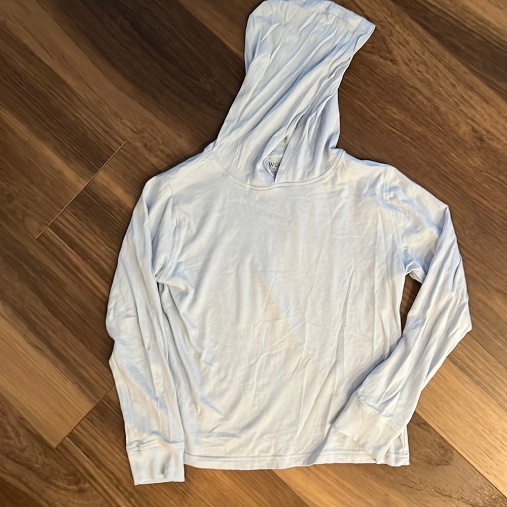 J Crew boys light weight knit hoodie size L